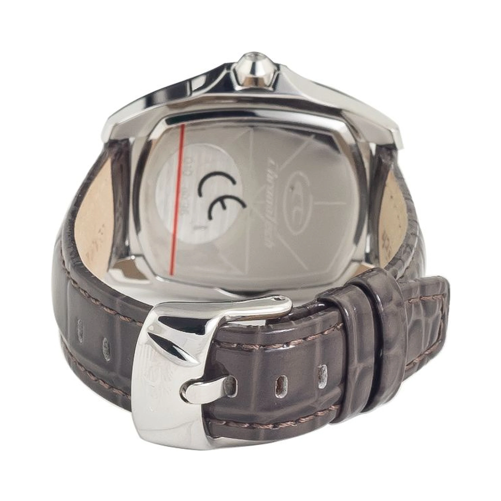 Black Leather Dress Watch