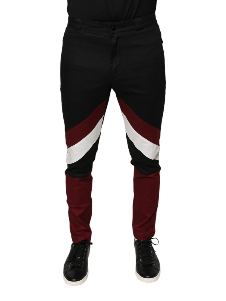 Multicolor Stripe Skinny Cotton Pants alternative