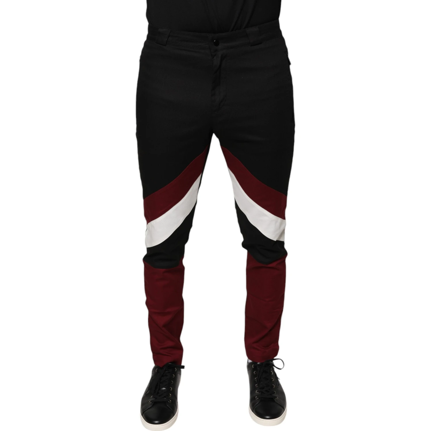 Multicolor Stripe Skinny Cotton Pants
