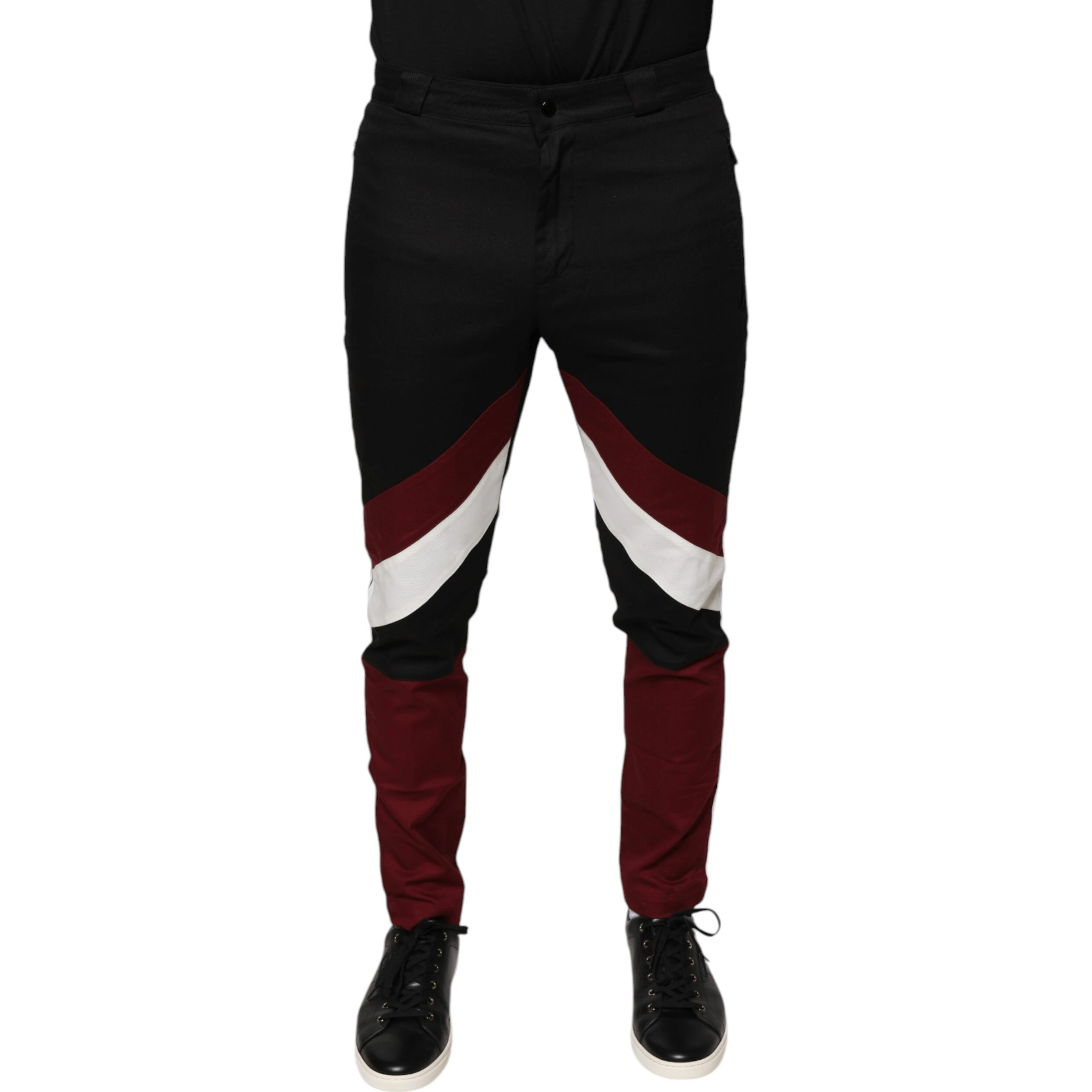 Multicolor Stripe Skinny Cotton Pants