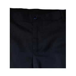 Blue Wool Skinny Formal Dress Pants