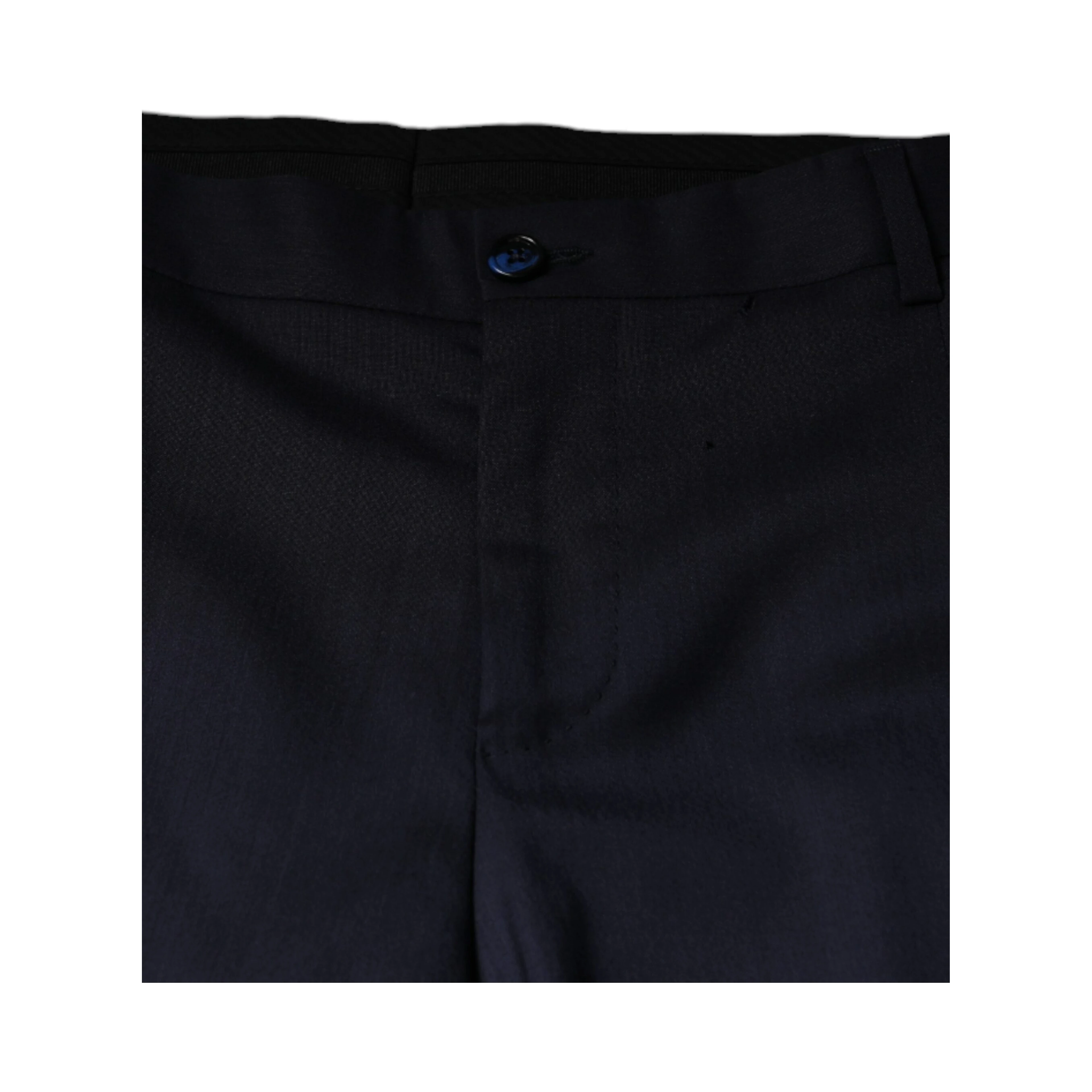 Blue Wool Skinny Formal Dress Pants