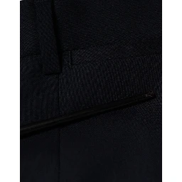Blue Wool Skinny Formal Dress Pants