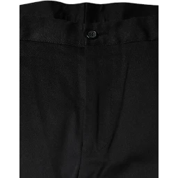 Black Cotton Stretch Skinny Men Dress Pants