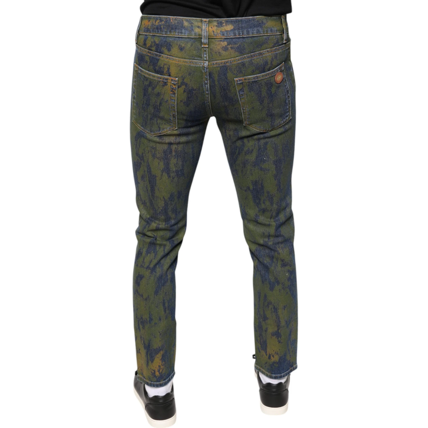 Blue Cotton Dye Slim Fit Men Denim Jeans