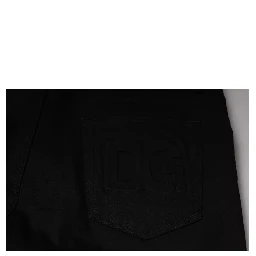 Black Cotton Stretch Skinny Men Denim Jeans