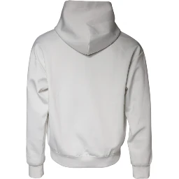 White D&G Logo Hooded Men Sweatshirt Sweater