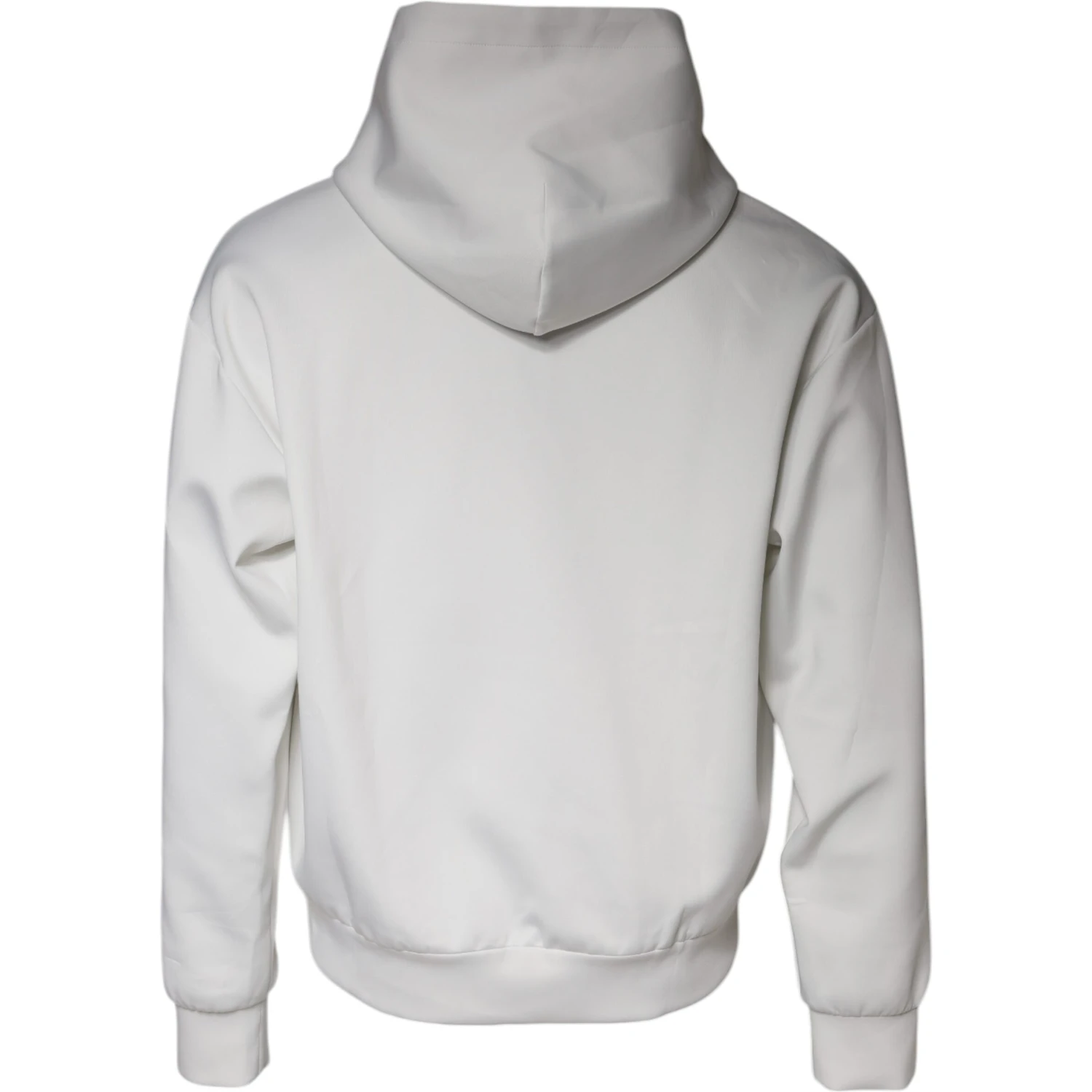 White D&G Logo Hooded Men Sweatshirt Sweater