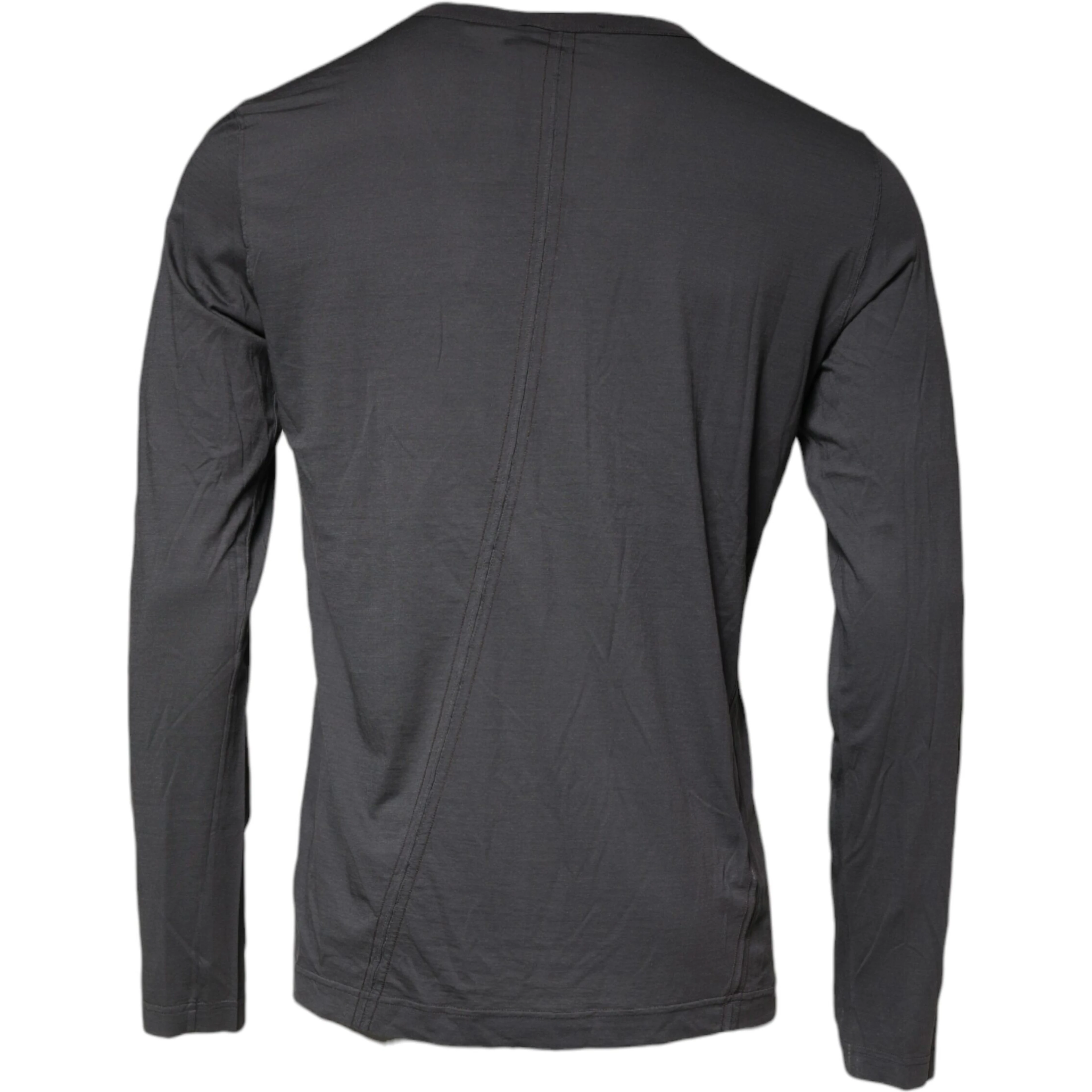 Gray Crown Bee Embroidery Pullover Sweater
