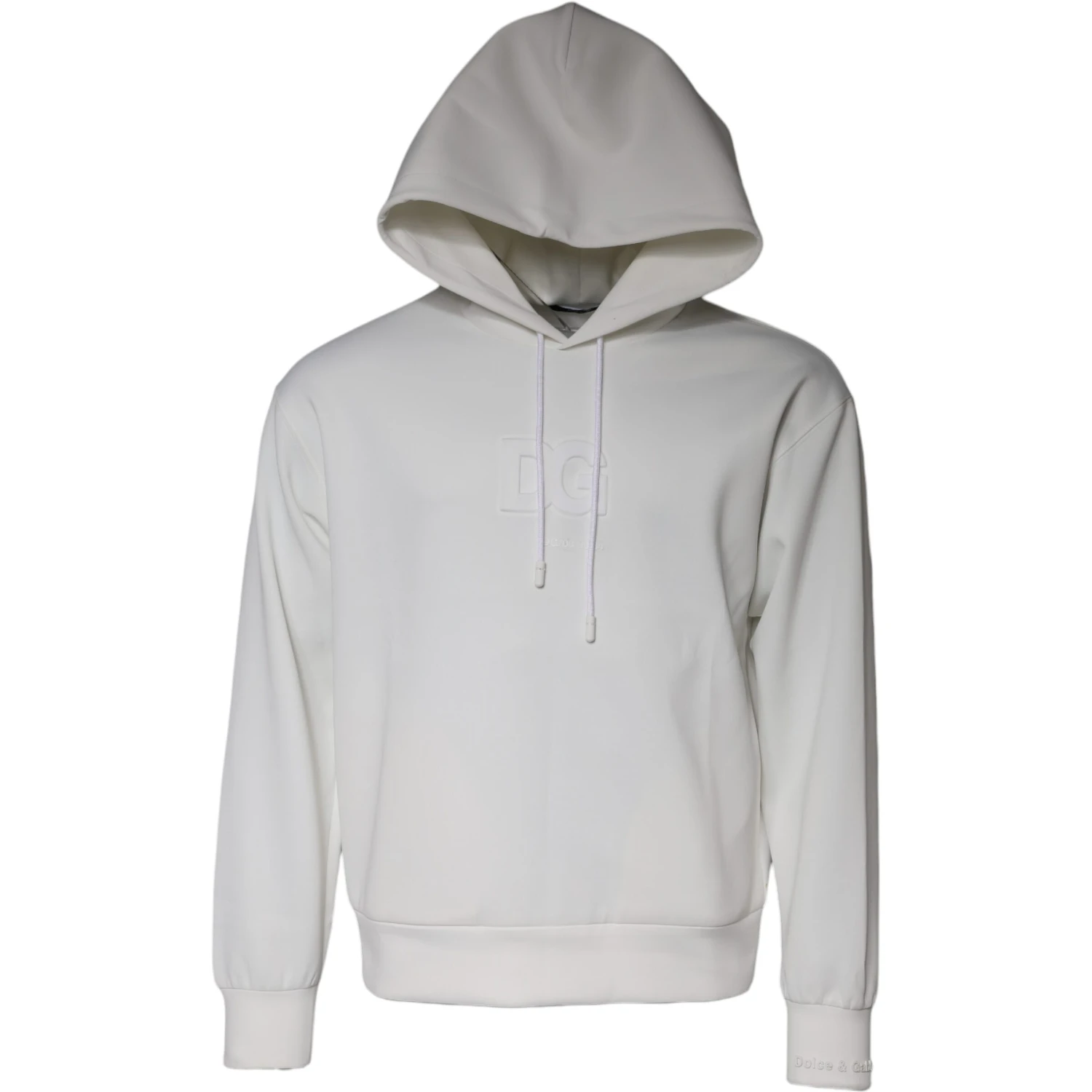 White DG Logo Hooded Men Sweatshirt Sweater