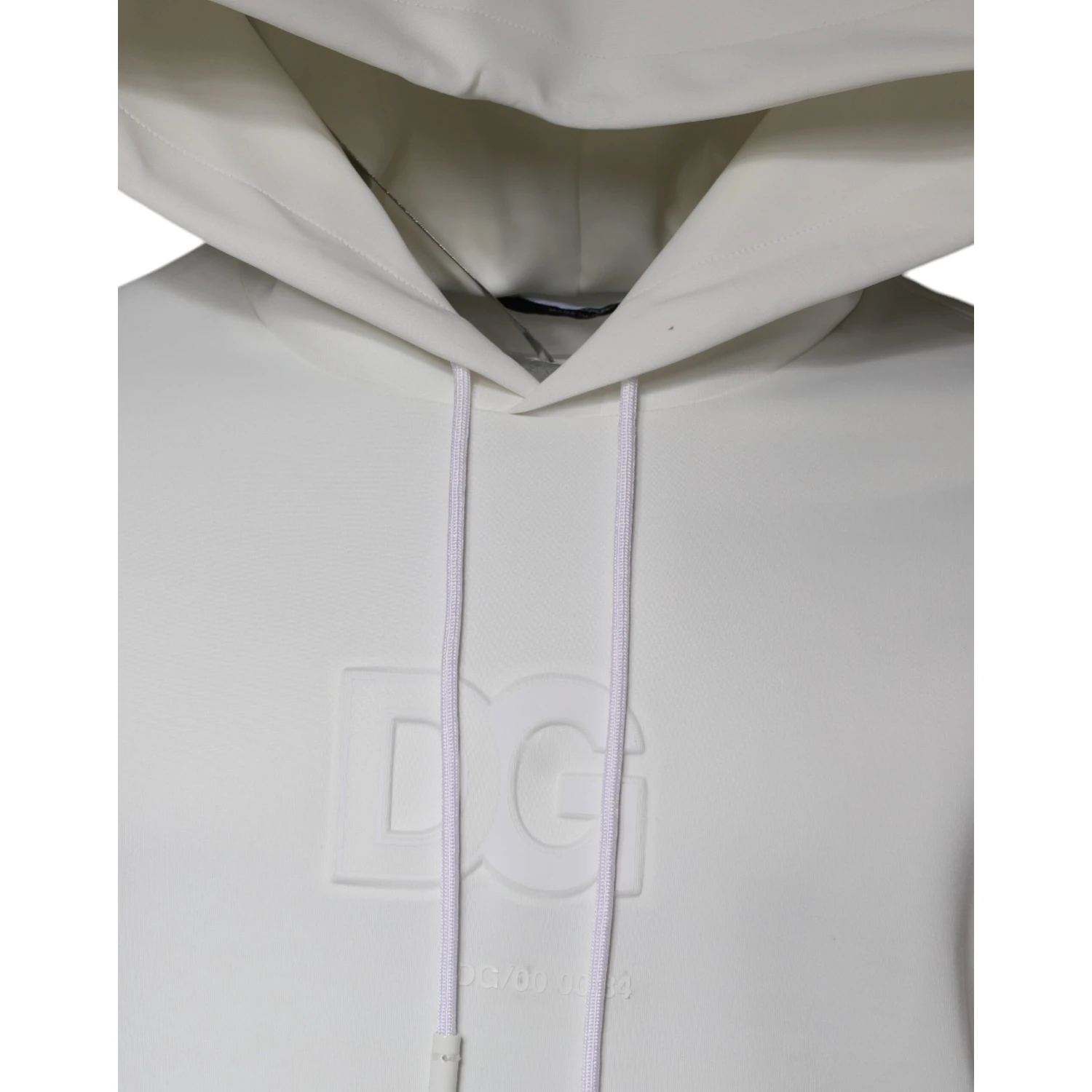 White DG Logo Hooded Men Sweatshirt Sweater