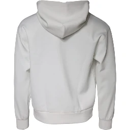 White DG Logo Hooded Men Sweatshirt Sweater