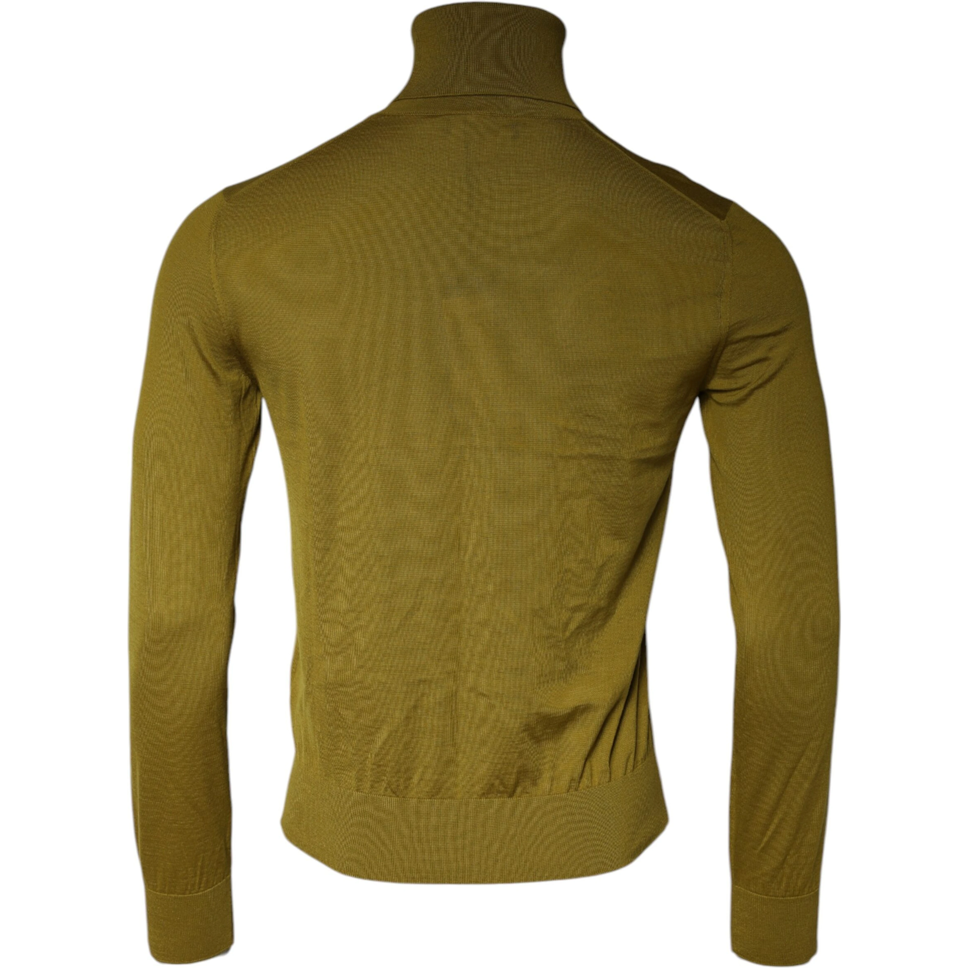Brown Cashmere Turtleneck Pullover Sweater