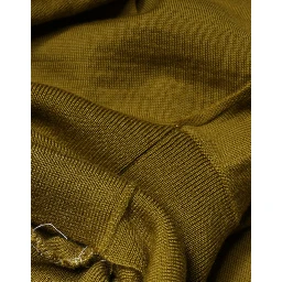 Brown Cashmere Turtleneck Pullover Sweater