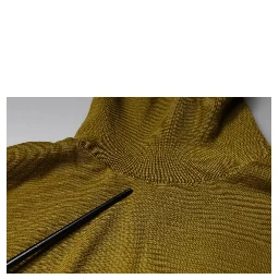 Brown Cashmere Turtleneck Pullover Sweater