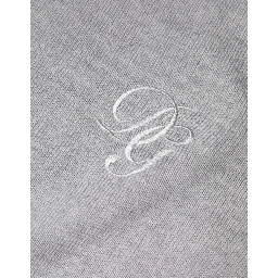 Light Gray Wool Crew Neck Pullover Sweater