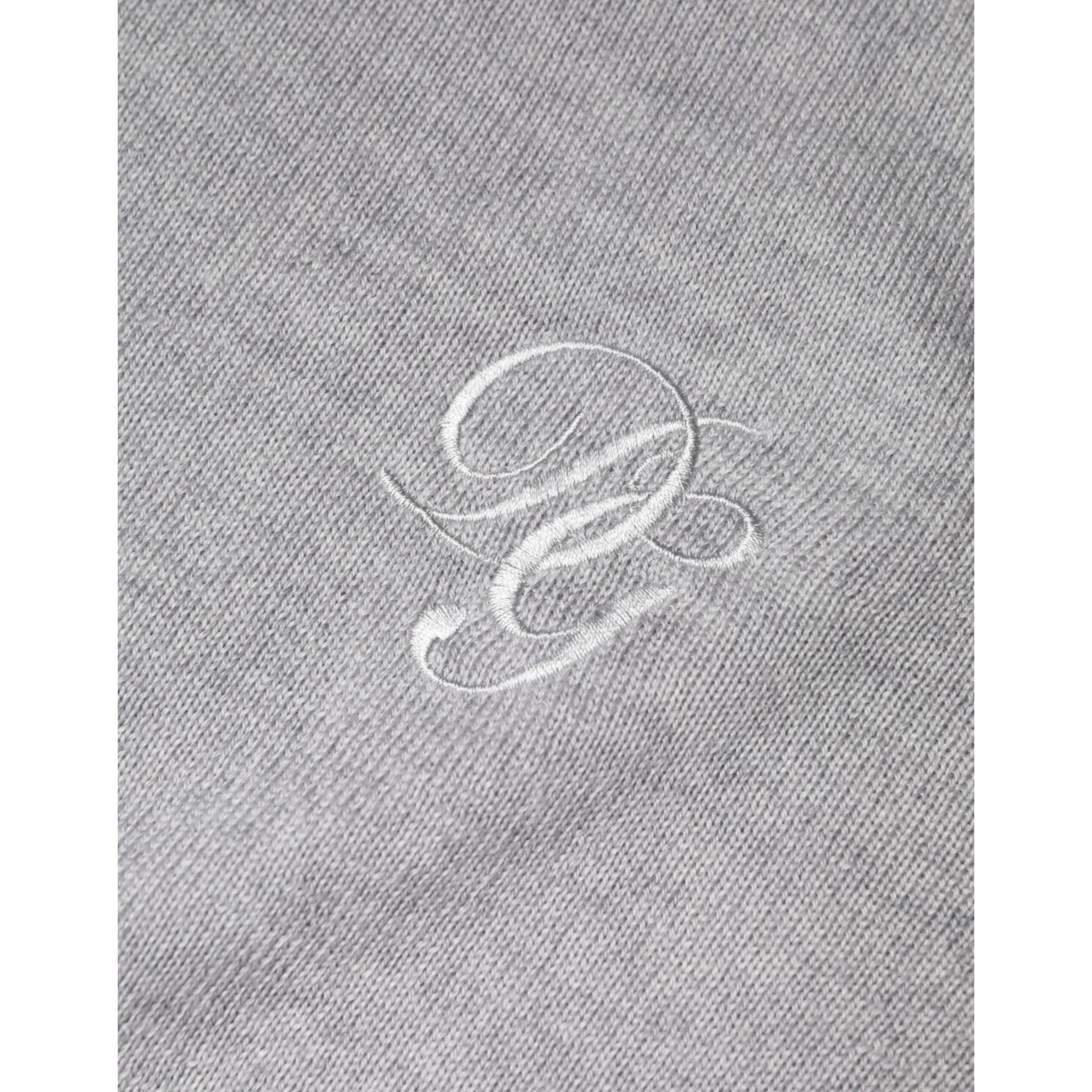 Light Gray Wool Crew Neck Pullover Sweater