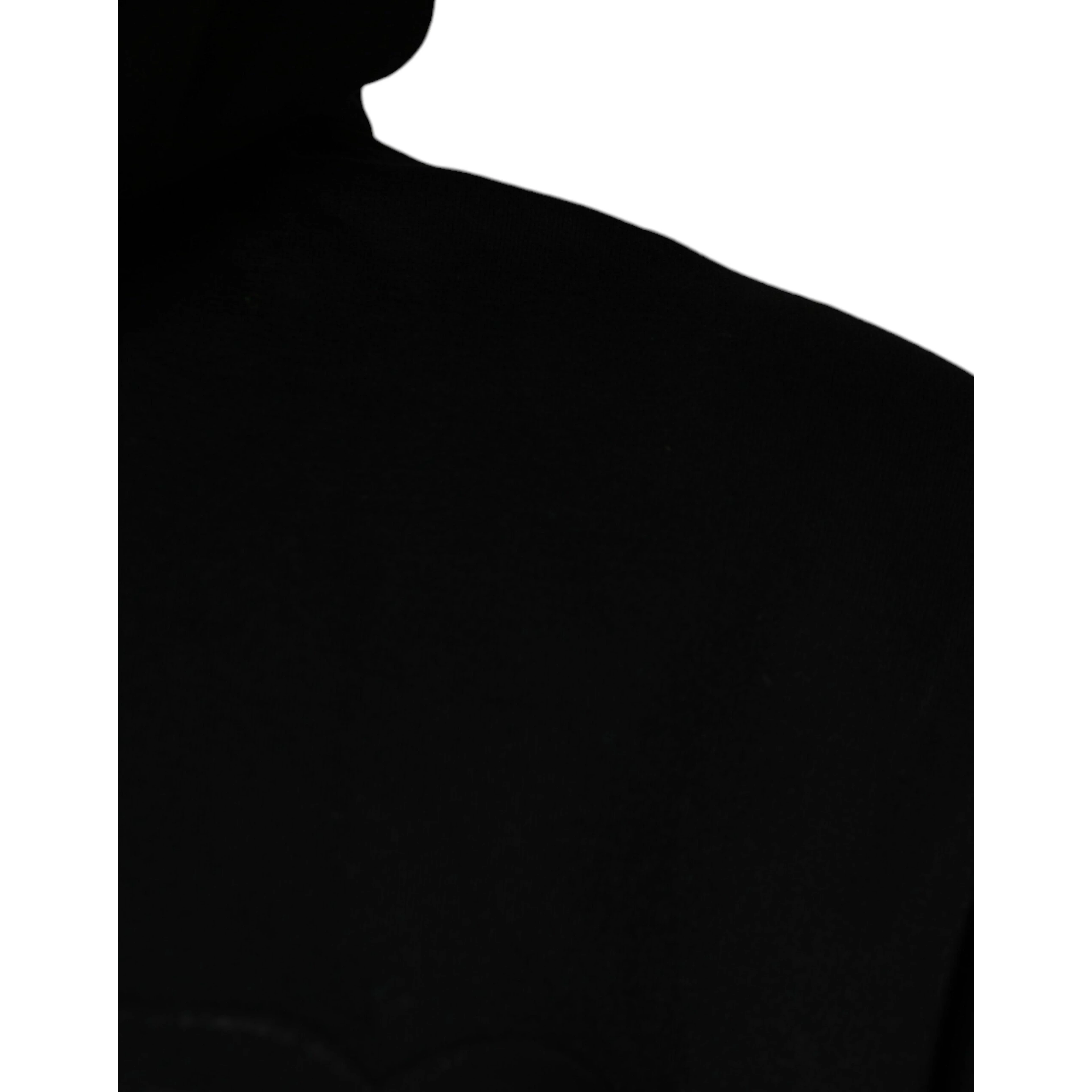 Black Pocket CottonHooded Sweatshirt Sweater
