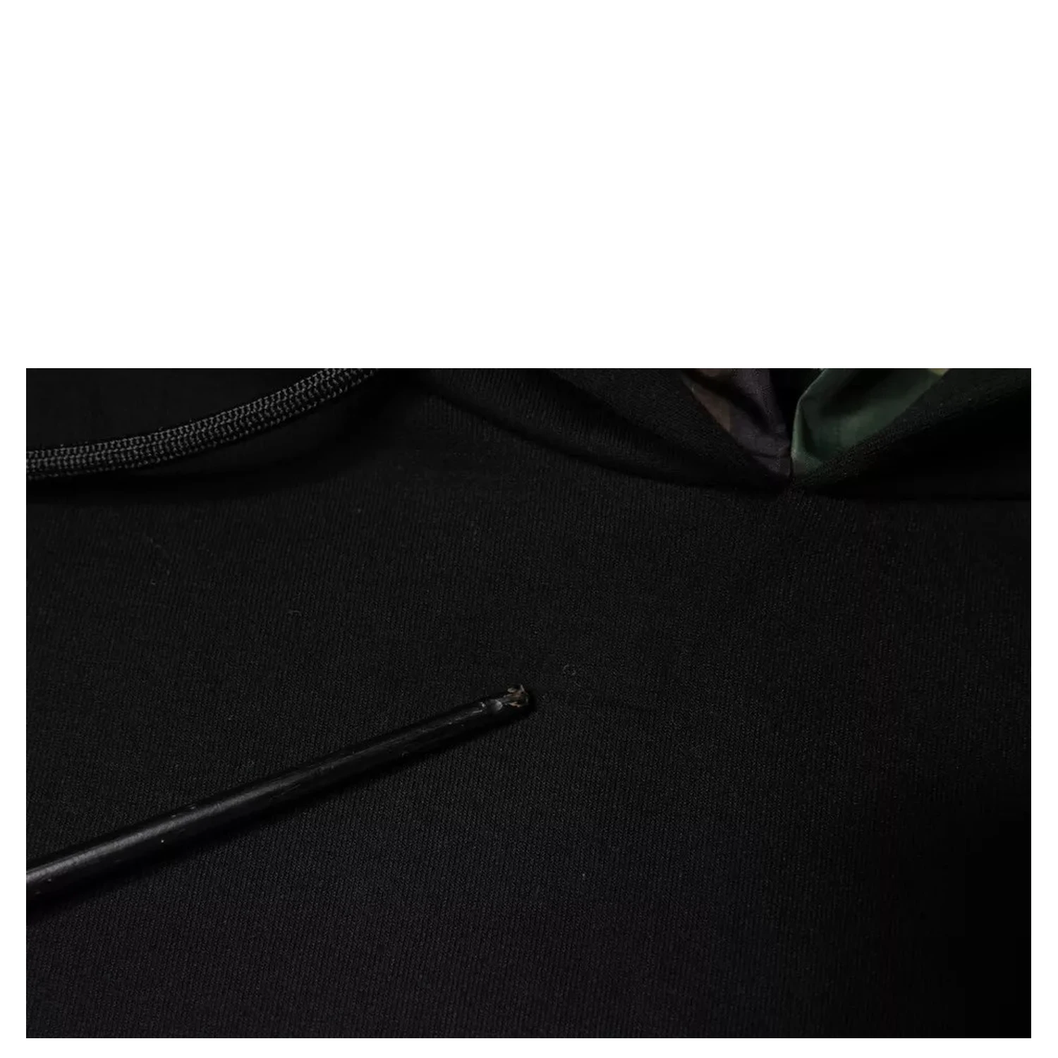 Black Pocket CottonHooded Sweatshirt Sweater