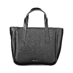 Black Polyester Handbag