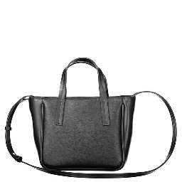 Black Polyester Handbag