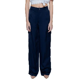 Blue Viscose Pant