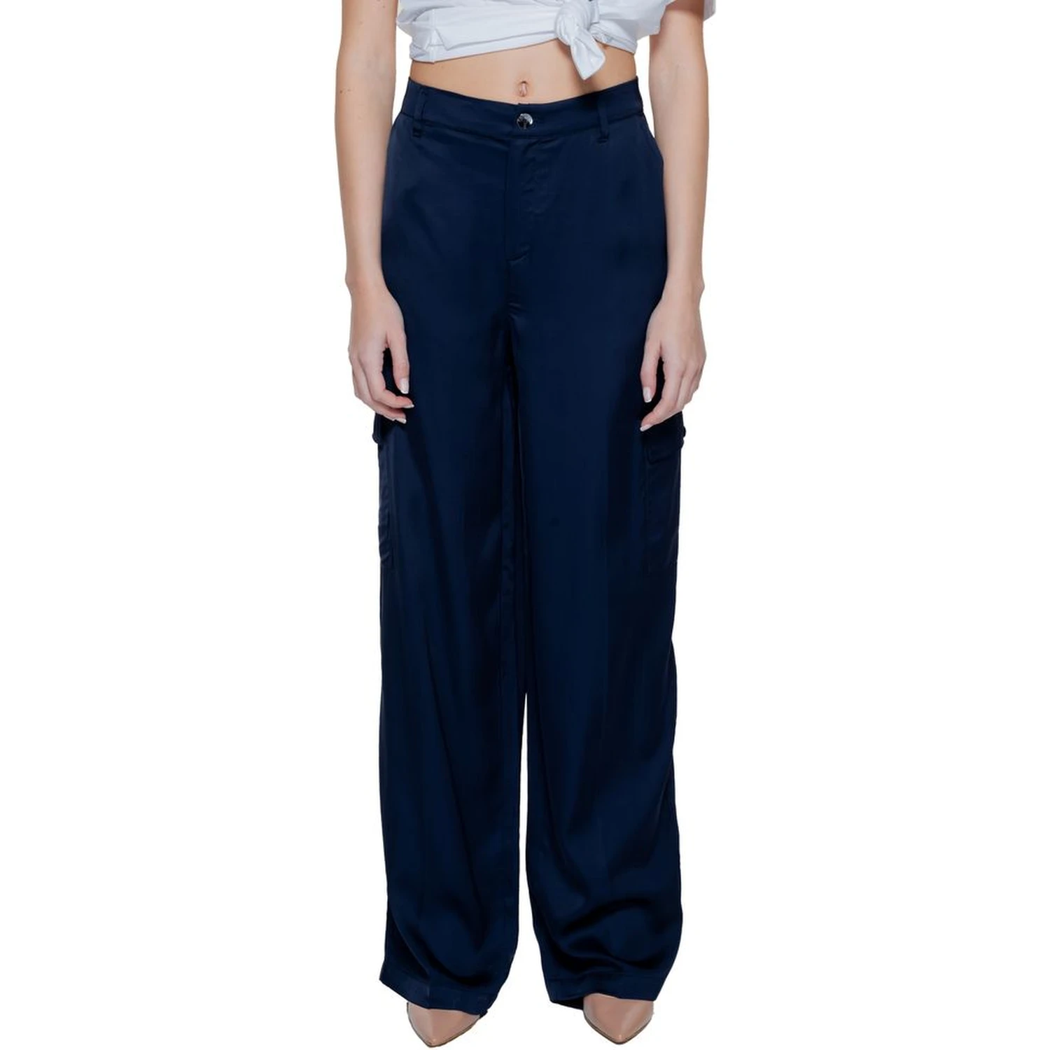 Blue Viscose Pant