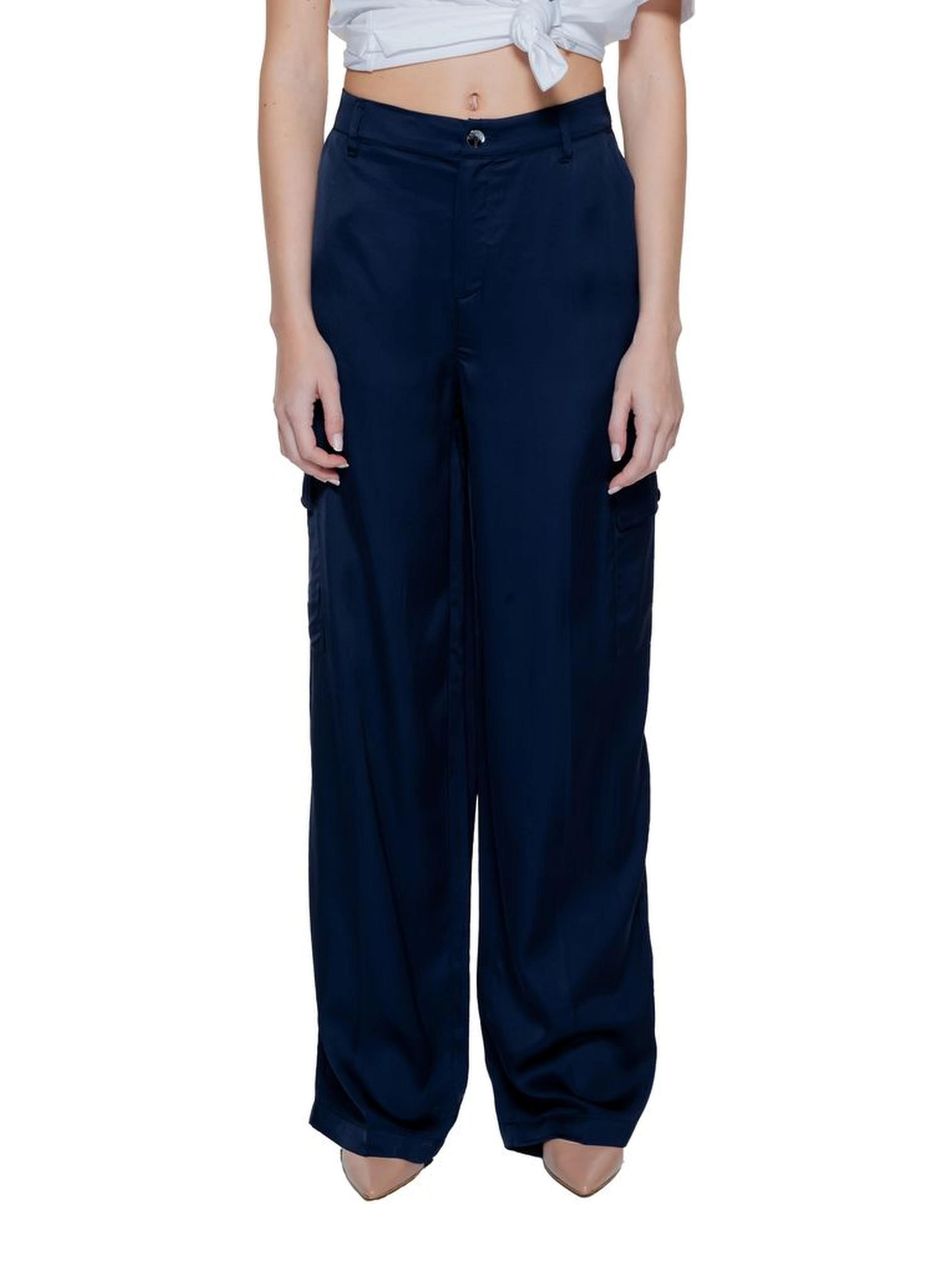 Blue Viscose Pant