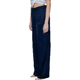Blue Viscose Pant