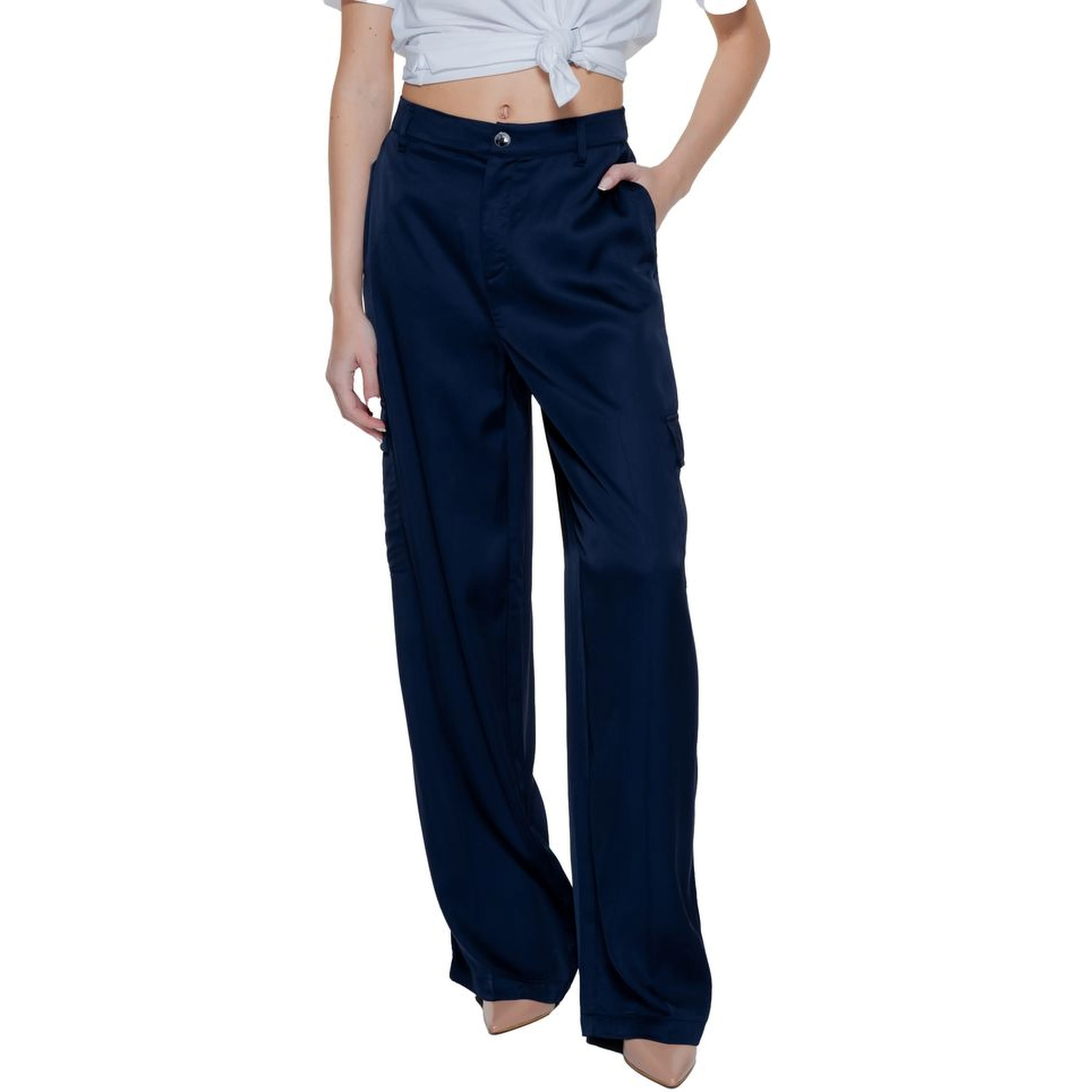 Blue Viscose Pant