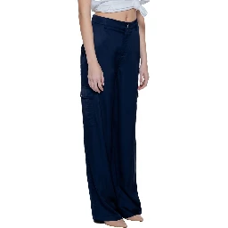 Blue Viscose Pant