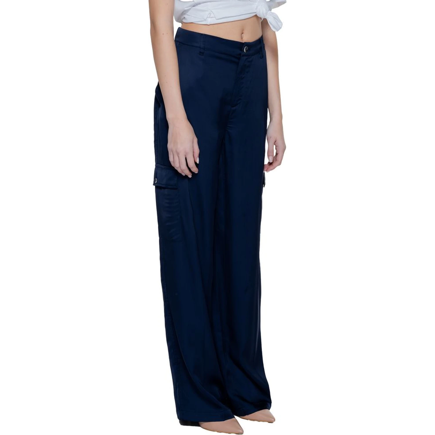 Blue Viscose Pant