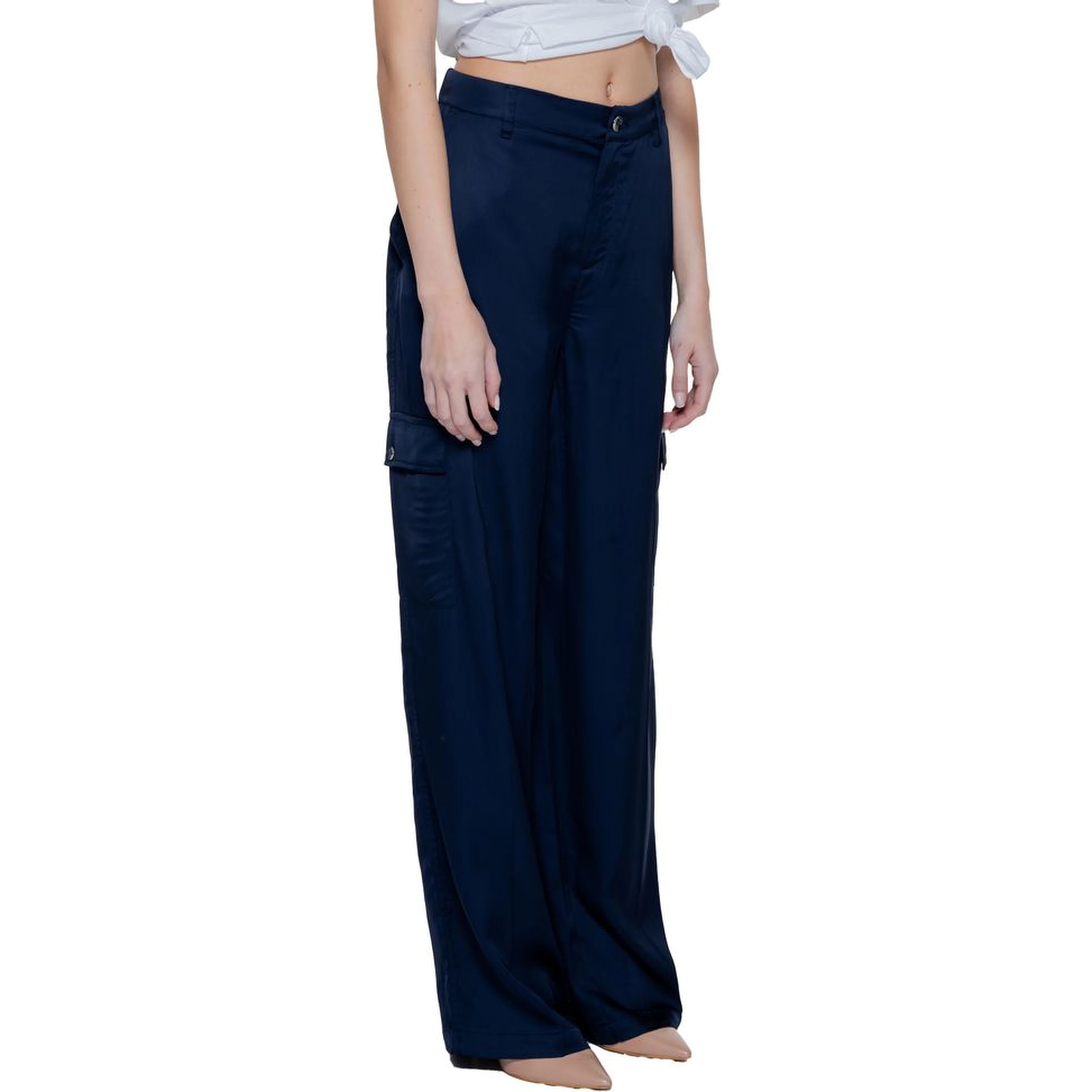 Blue Viscose Pant