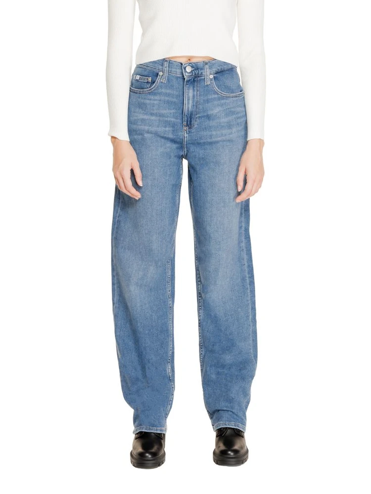 Blue Cotton Relaxed Fit Jeans