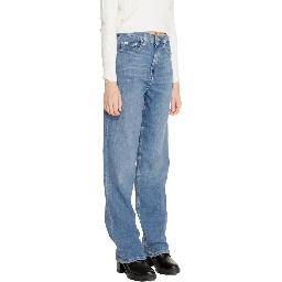 Blue Cotton Relaxed Fit Jeans