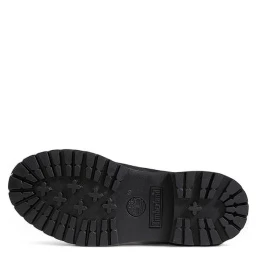 Black Recycled Leather Lace-Up Boots