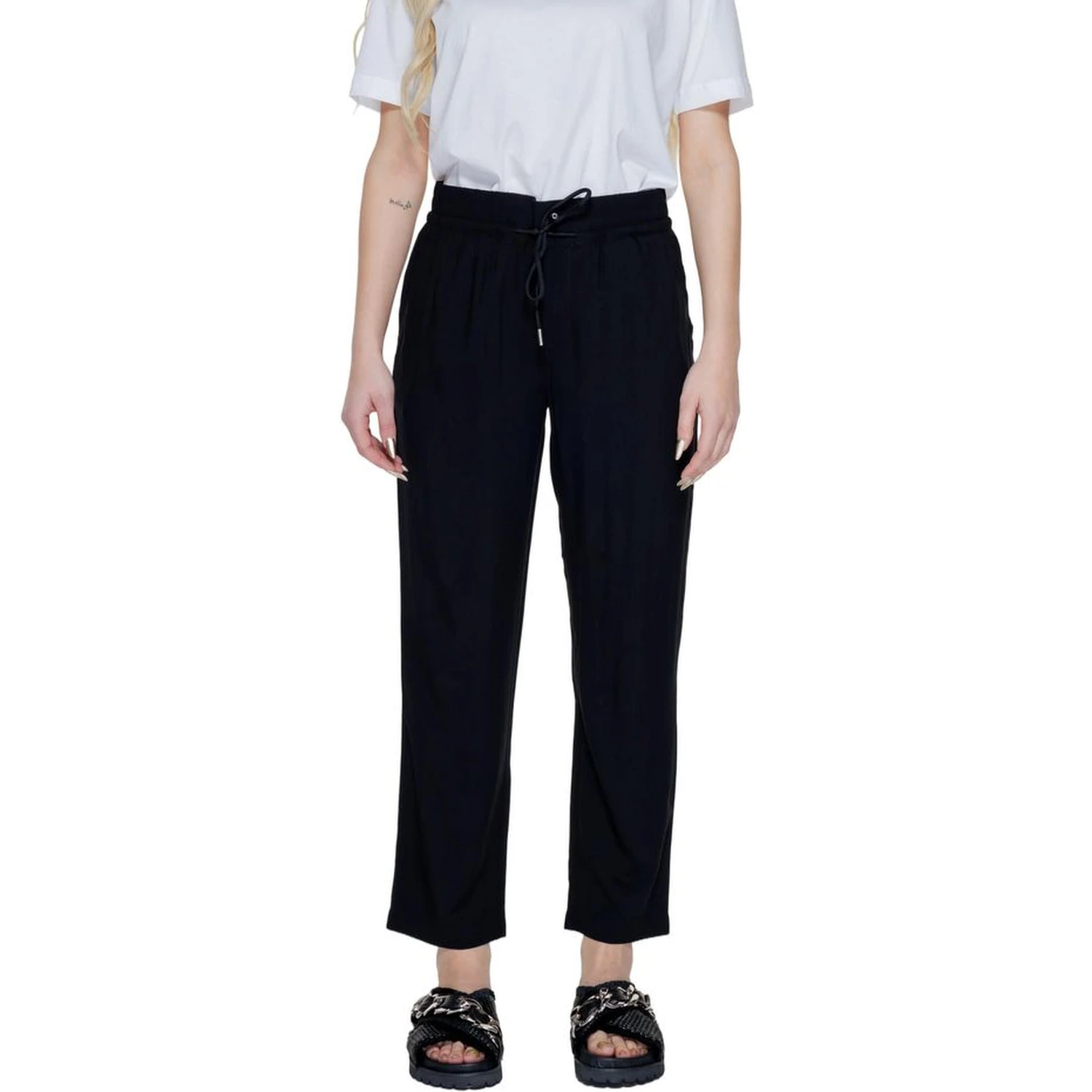 Black Viscose Pant