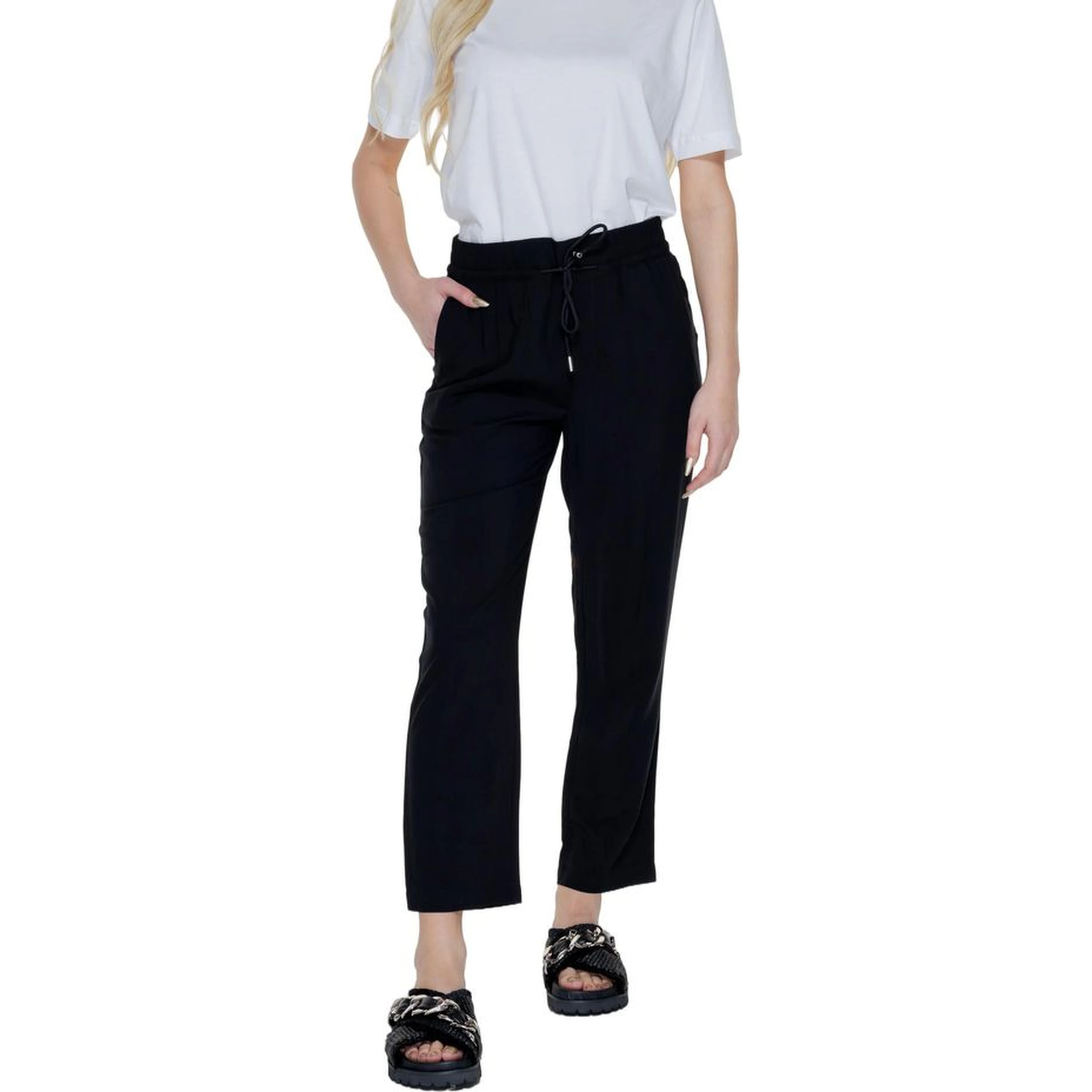 Black Viscose Pant
