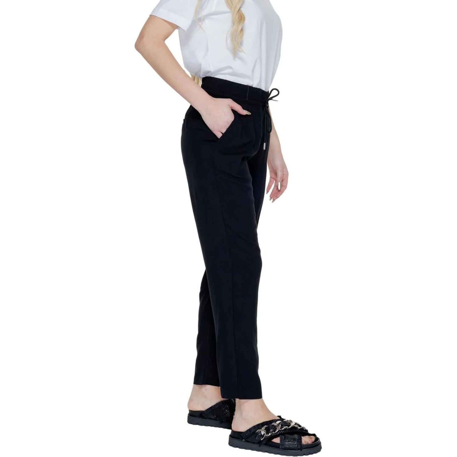 Black Viscose Pant