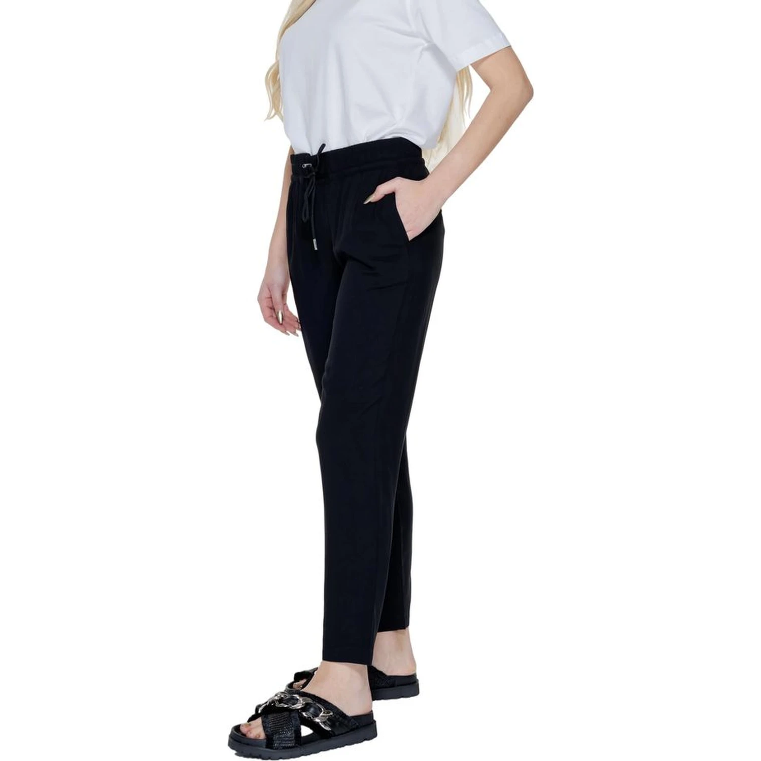 Black Viscose Pant