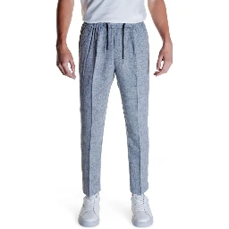 Black Linen Casual Pants