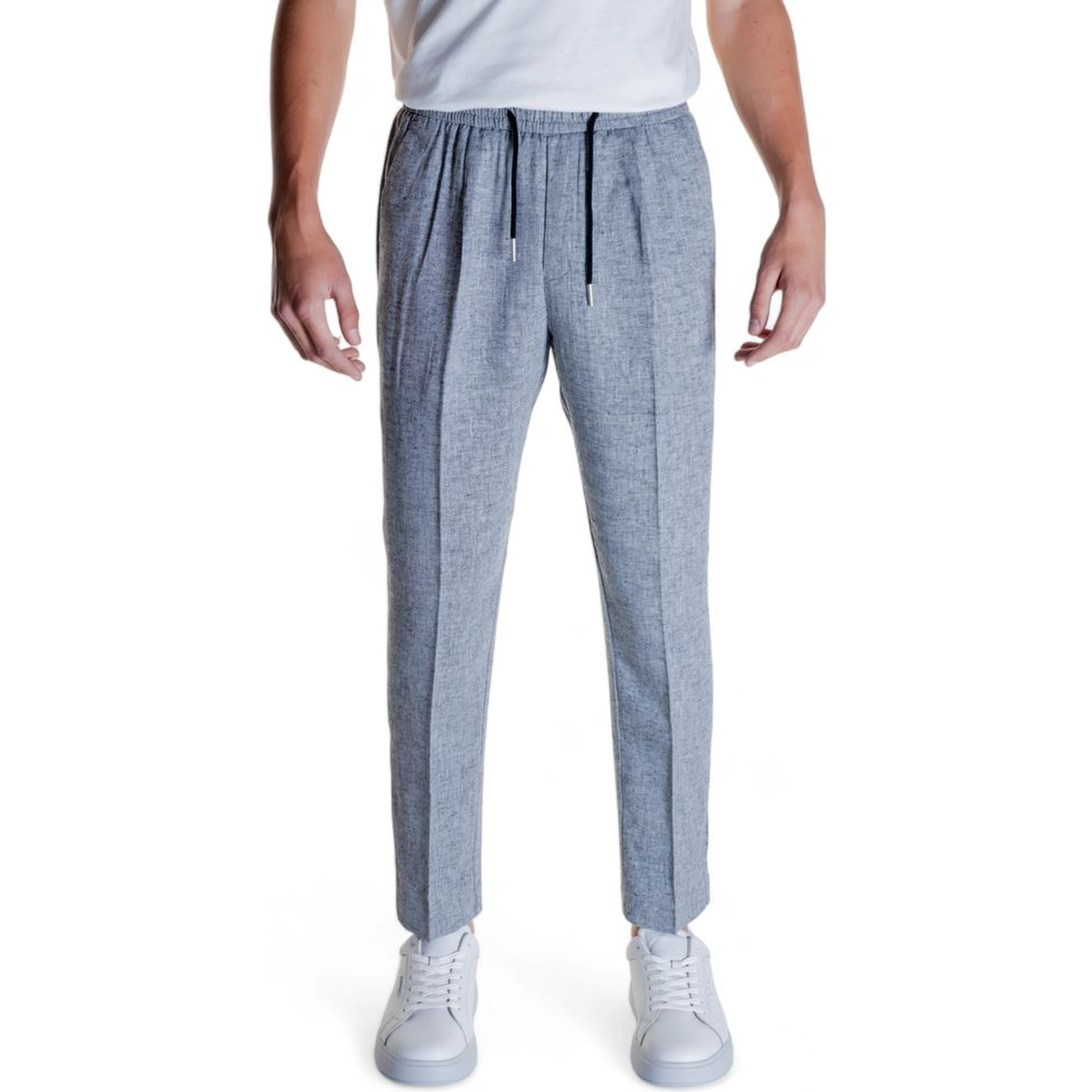 Black Linen Casual Pants