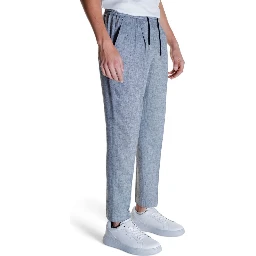 Black Linen Casual Pants