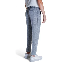 Black Linen Casual Pants