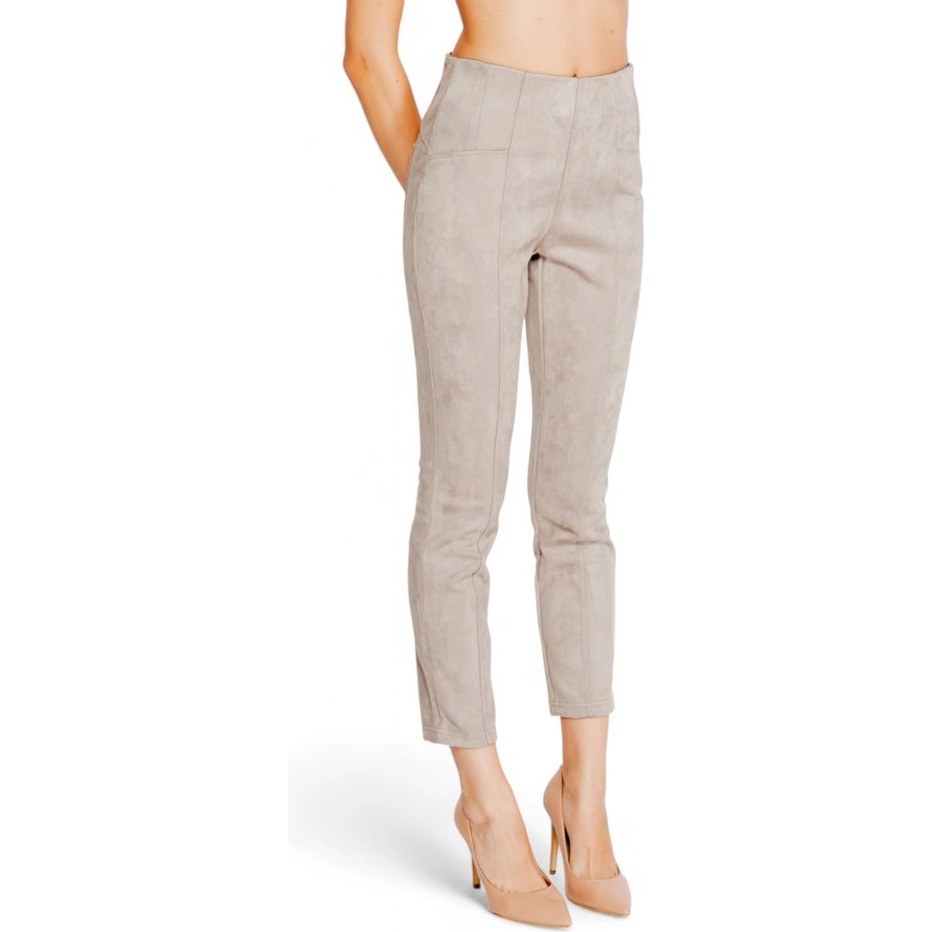 Gray Polyester Leggings