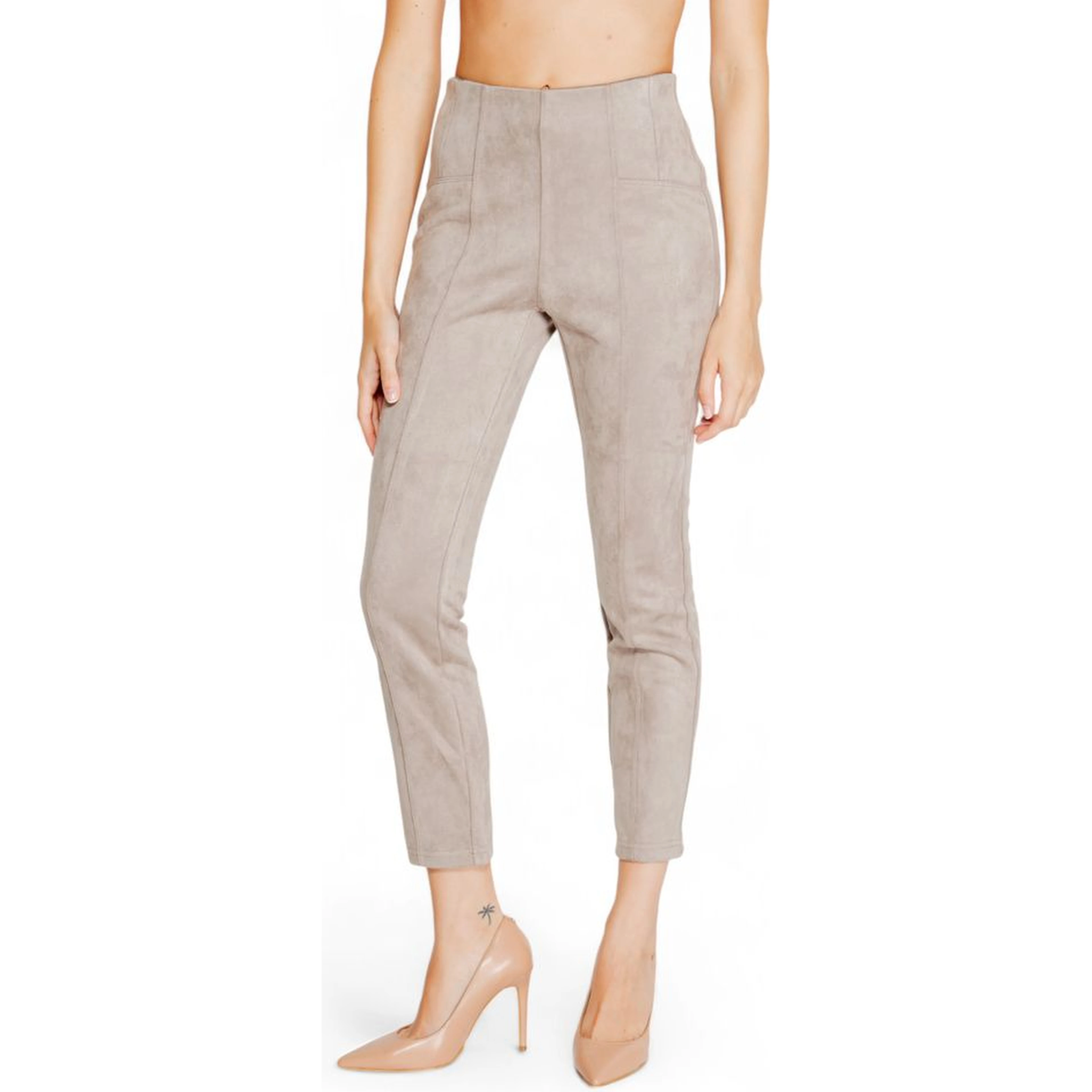 Gray Polyester Leggings
