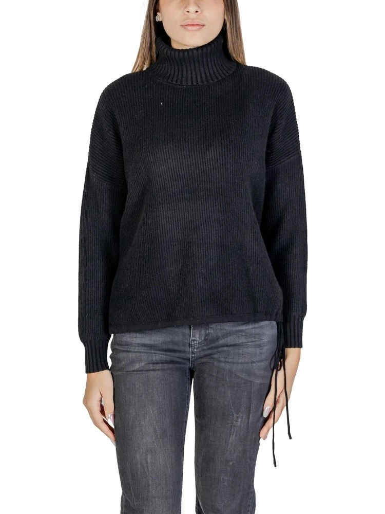 Black Viscose Turtleneck