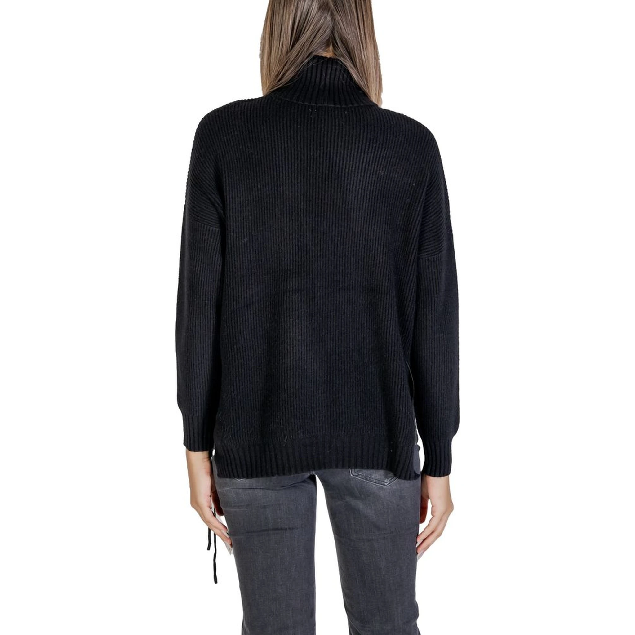 Black Viscose Turtleneck