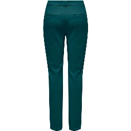 Green Polyester Casual Pants