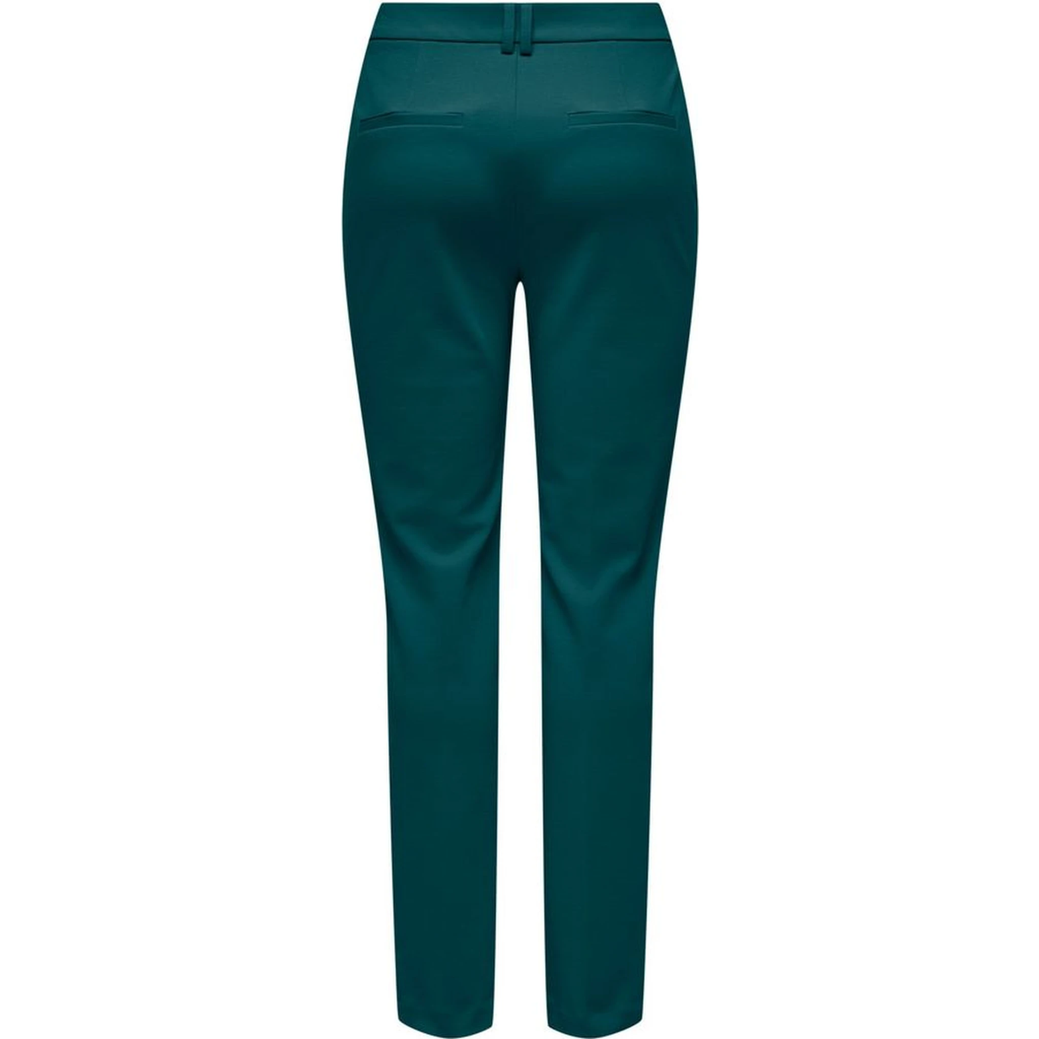Green Polyester Casual Pants